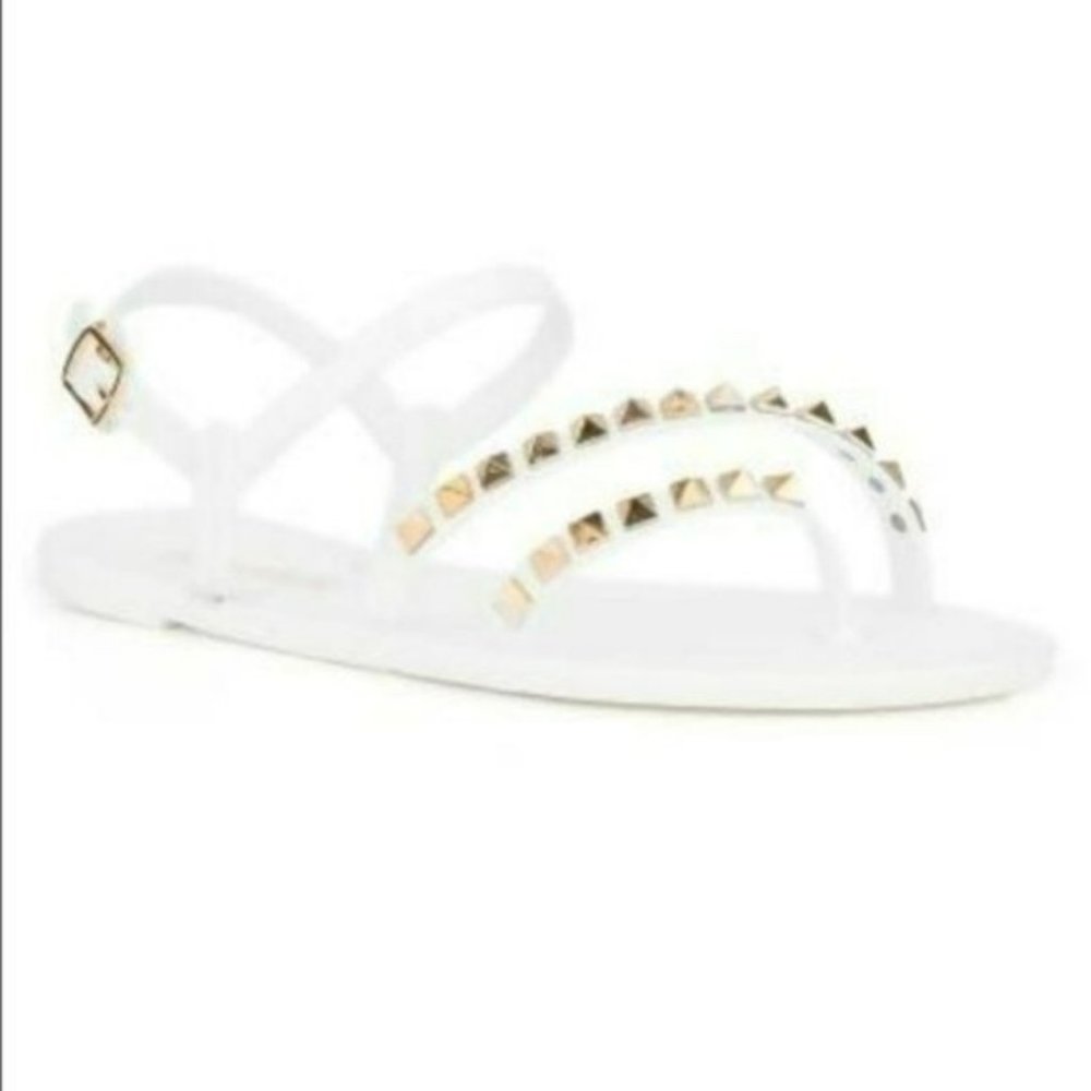 Olivia Miller Tramore Jelly Sandals White -9 - Picture 1 of 4